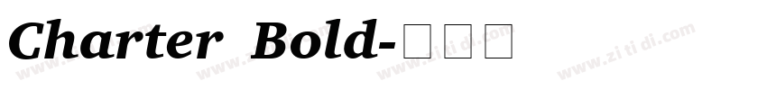 Charter Bold字体转换
